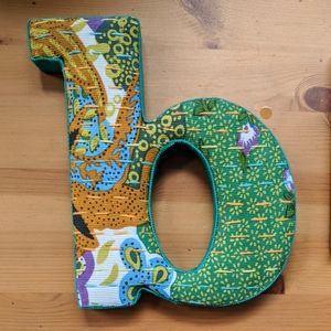 Anthropologie Fabric Letter "B"